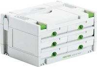 Festool systainer Sys 3 Sort met 6 lades