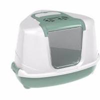 Kattentoilet flip corner green/wit - Hortus