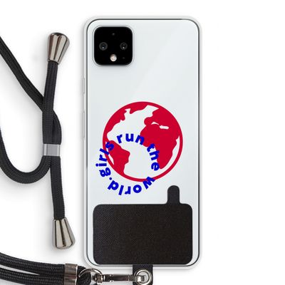 Run The World: Pixel 4 XL Transparant Hoesje met koord