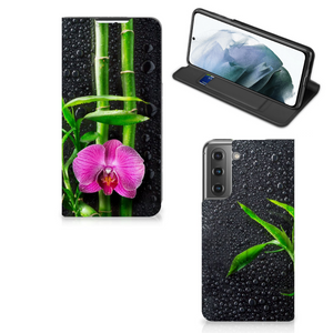 Samsung Galaxy S21 FE Smart Cover Orchidee