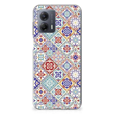 Motorola Moto G53 | TPU | Siliconen hoesje | Tiles Color Motorola Moto G53 | TPU | Siliconen hoesje | Tiles Color