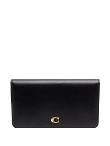 Coach portefeuille fin en cuir - Noir