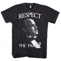 The Godfather Respect the family t-shirt heren zwart 2XL  - - thumbnail
