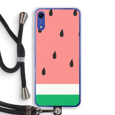 Watermeloen: Honor Play 8A Transparant Hoesje met koord