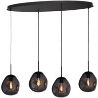 Masterlight HanglampLava Oval 4x smoke glas Ø 24cm - 2764-05-100-40-40561