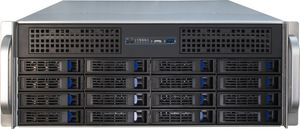 Inter-Tech IPC 4U-4416L Rack Zwart, Zilver