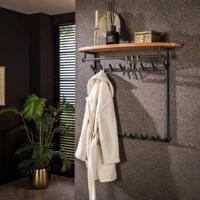 LifestyleFurn Kapstok Karia Acaciahout, Met 16 haken - Massief acacia naturel