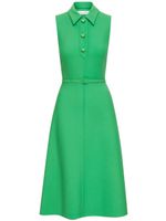 Oscar de la Renta robe mi-longue à taille ceinturée - Vert