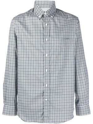 Brunello Cucinelli chemise boutonnée à carreaux - Vert