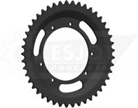 ESJOT achtertandwiel "1669" chain wheel 415 45z steel silver