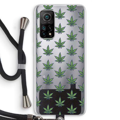 Weed: Xiaomi Mi 10T 5G Transparant Hoesje met koord