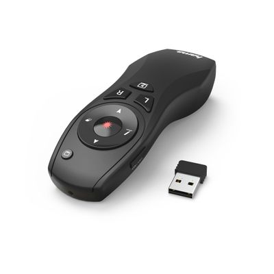 HamaWireless-laser-presenter X-Pointer 6in1 Muis Zwart