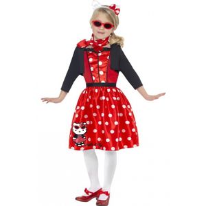 Hello Kitty Fifties jurkje rood