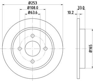 Remschijf Gecoat 51008PRO 8DD355105661