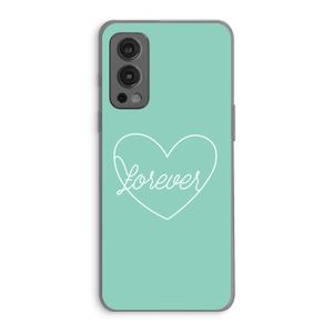 Forever heart pastel: OnePlus Nord 2 5G Transparant Hoesje