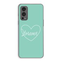 Forever heart pastel: OnePlus Nord 2 5G Transparant Hoesje