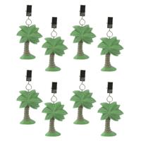 Excellent Houseware Tafelkleedgewichtjes - 8x - palmboom - steen