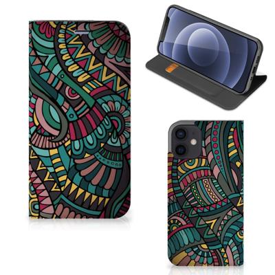 iPhone 12 Mini | Hoesje met Magneet | Aztec