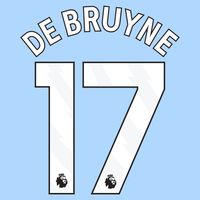 De Bruyne 17 (Officiële Premier League Bedrukking) - thumbnail