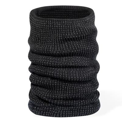 Reflecterende col - zwart - acryl en polyester - fleece voering - unisex Reflecterende col - zwart - acryl en polyester - fleece voering - unisex