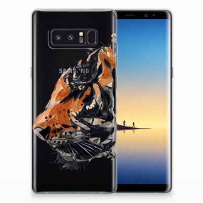 Smartphone hoesje Samsung Galaxy Note 8 Watercolor Tiger