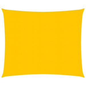 Zonnezeil 160 g/m rechthoekig 2x2,5 m HDPE geel