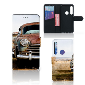 Motorola One Action Telefoonhoesje met foto Vintage Auto