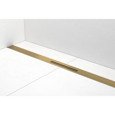 Douchegoot Easy Drain R-Line Clean 90cm Brushed Brass