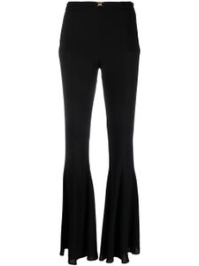 Blumarine pantalon évasé à taille mi-haute - Noir