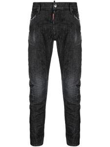 DSQUARED2 jean slim à effet délavé - Noir