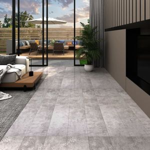 VidaXL Vloerplanken zelfklevend 5,02 m² 2 mm pvc aardegrijs