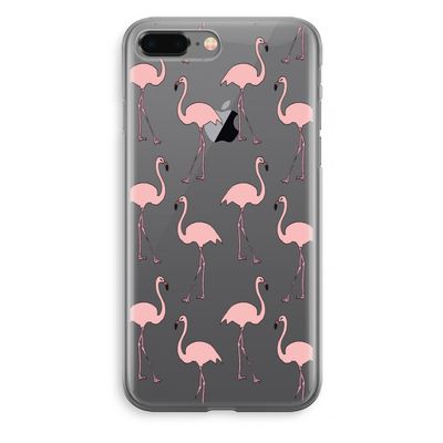 Anything Flamingoes: iPhone 8 Plus Transparant Hoesje