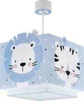 Dalber Kinderkamer hanglampBaby Jungle soft blauw met wit - 63112T