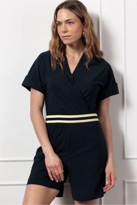 June tape playsuit - dark blue - 12768
