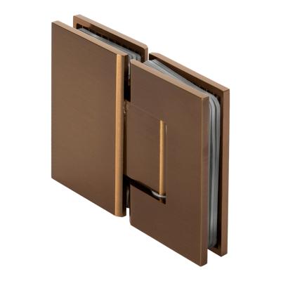 BRAUER Glasscharnier 180 graden 2 stuks PVD koper geborsteld