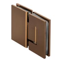 BRAUER Glasscharnier 180 graden 2 stuks PVD koper geborsteld