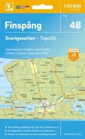 Topografische kaart - Wandelkaart 48 Sverigeserien Finspång | Norstedts