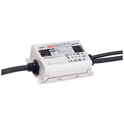 MW Mean Well LED-transformator 21 W 500 mA 25.2 - 42 V Dimbaar 1 stuk(s)