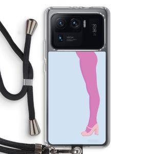 Pink panty: Xiaomi Mi 11 Ultra Transparant Hoesje met koord