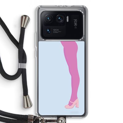 Pink panty: Xiaomi Mi 11 Ultra Transparant Hoesje met koord