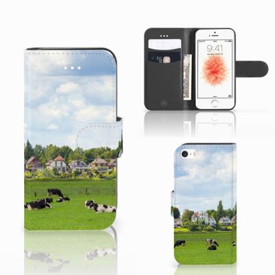 Apple iPhone 5 | 5s | SE | Telefoonhoesje | Met pasjeshouder | Koeien