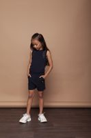 Le Chic Meisjes jumpsuit - Marine blauw - thumbnail