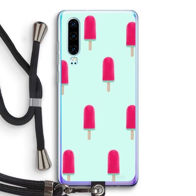 Waterijsje: Huawei P30 Transparant Hoesje met koord