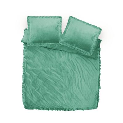 Sleeptime Velvet Ruffles Granite Green 240 x 220 cm