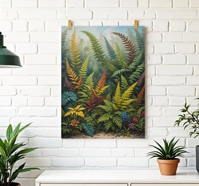 Vreemde jungle poster artistieke tekening