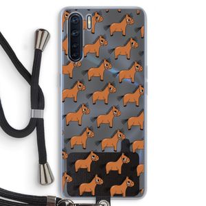 Pony: Oppo A91 Transparant Hoesje met koord