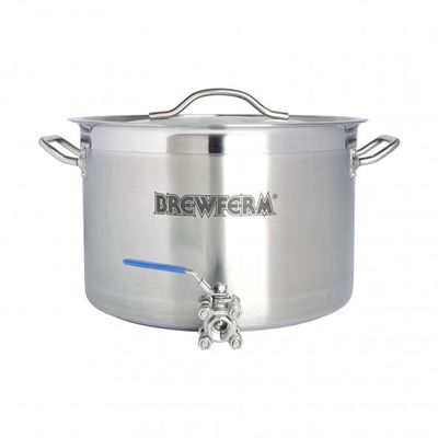Brewferm brouwketel rvs 20 l met bolkraan (36 x 24 cm)