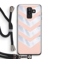 Marmeren pijlen: Samsung Galaxy J8 (2018) Transparant Hoesje met koord