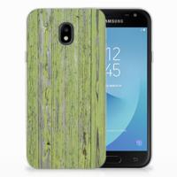 Samsung Galaxy J3 2017 | Bumper Hoesje | Green Wood