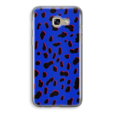 Blue Leopard: Samsung Galaxy A5 (2017) Transparant Hoesje